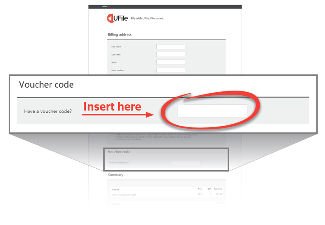Voucher code